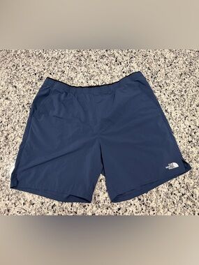 The North Face Navy Blue Men's Outdoor Elastic Waist Athletic Shorts Extra Large